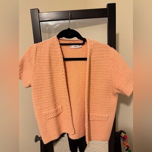 Mango cropped knitted top